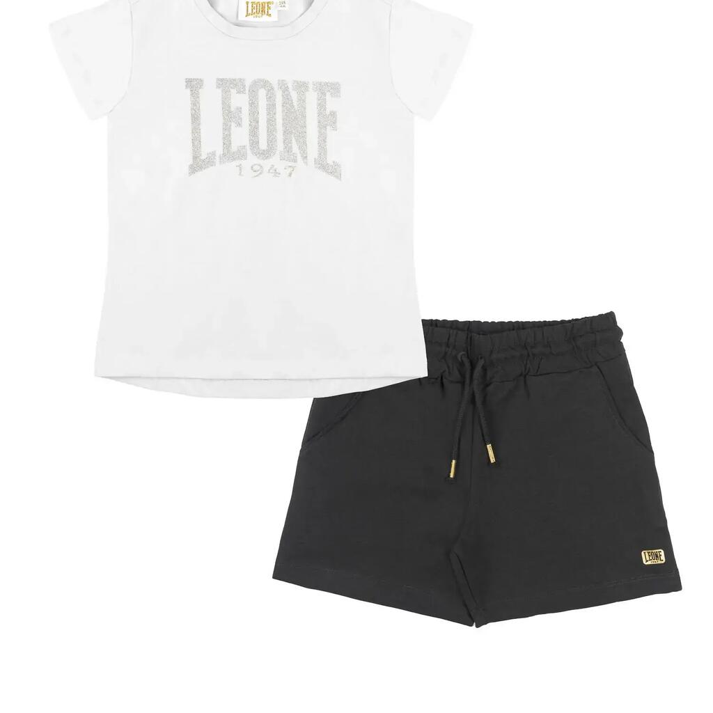 Girl t-shirt + shorts Shiny