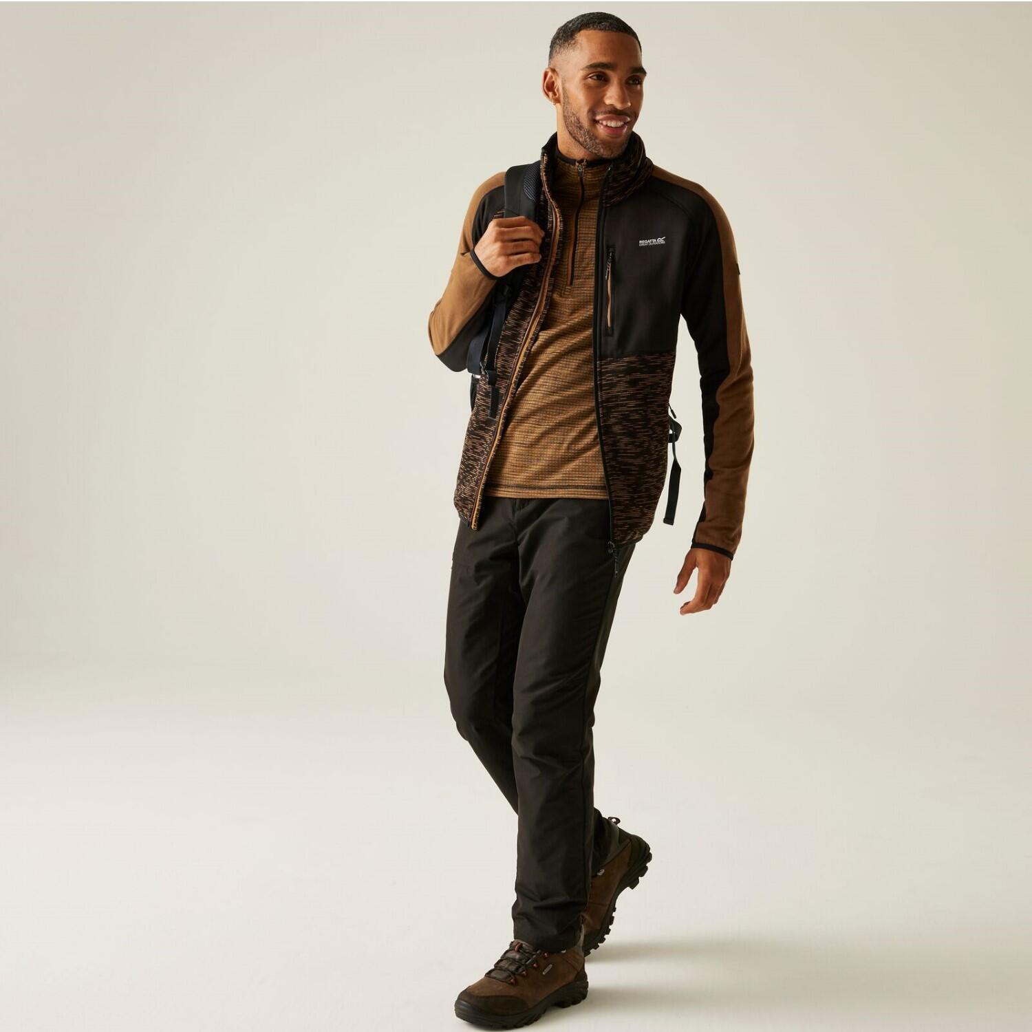 Felpa isolante da uomo Oakar in stretch con zip completa 3/5