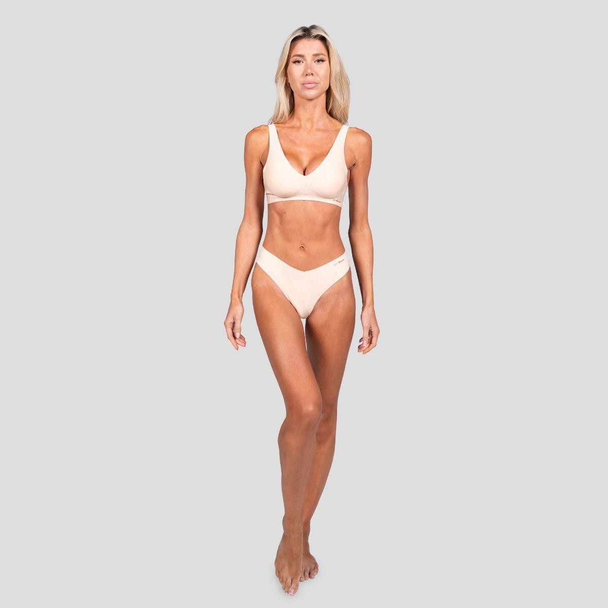 Donna fitness reggiseno senza cuciture beige Comfy 4/6