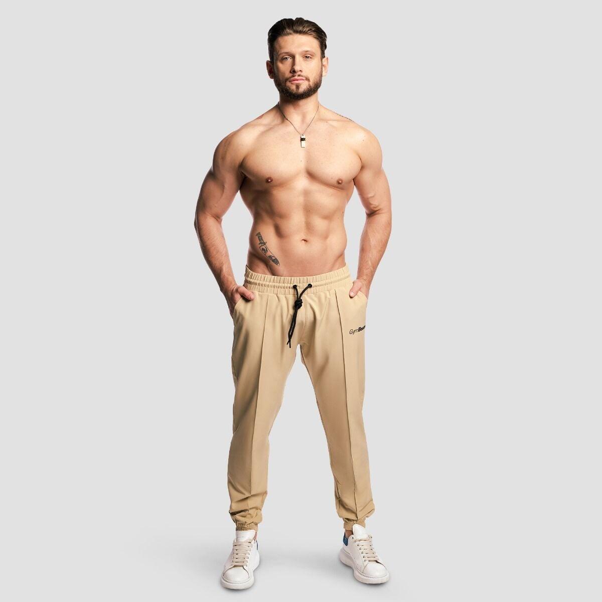 Uomo joggers elastici beige ARC 5/6