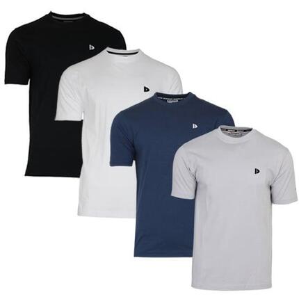 Lot de 4 t-shirts homme Vince, col rond, 100 % coton