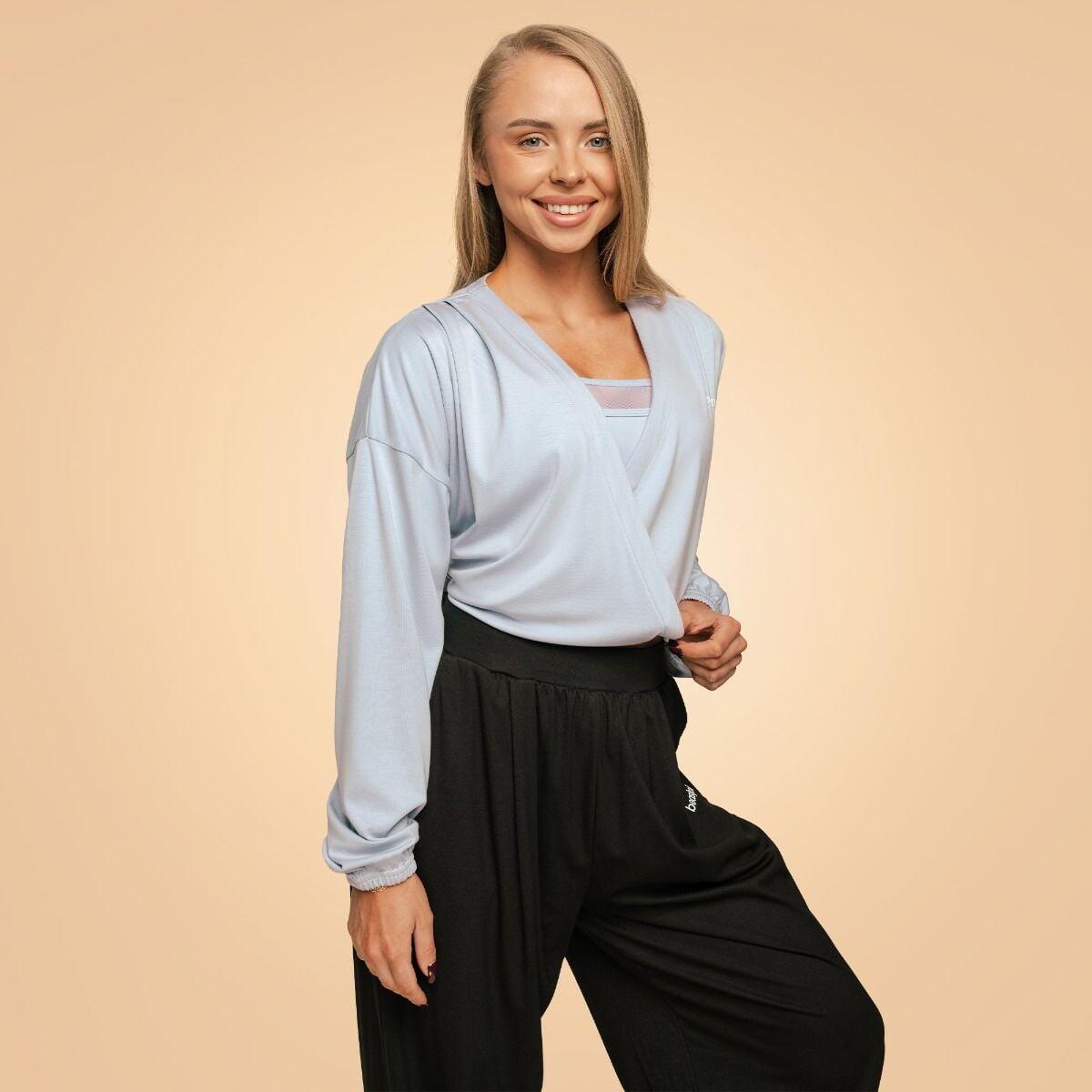 Donna fitness top kimono taglio ampio Dove Breeze 4/5