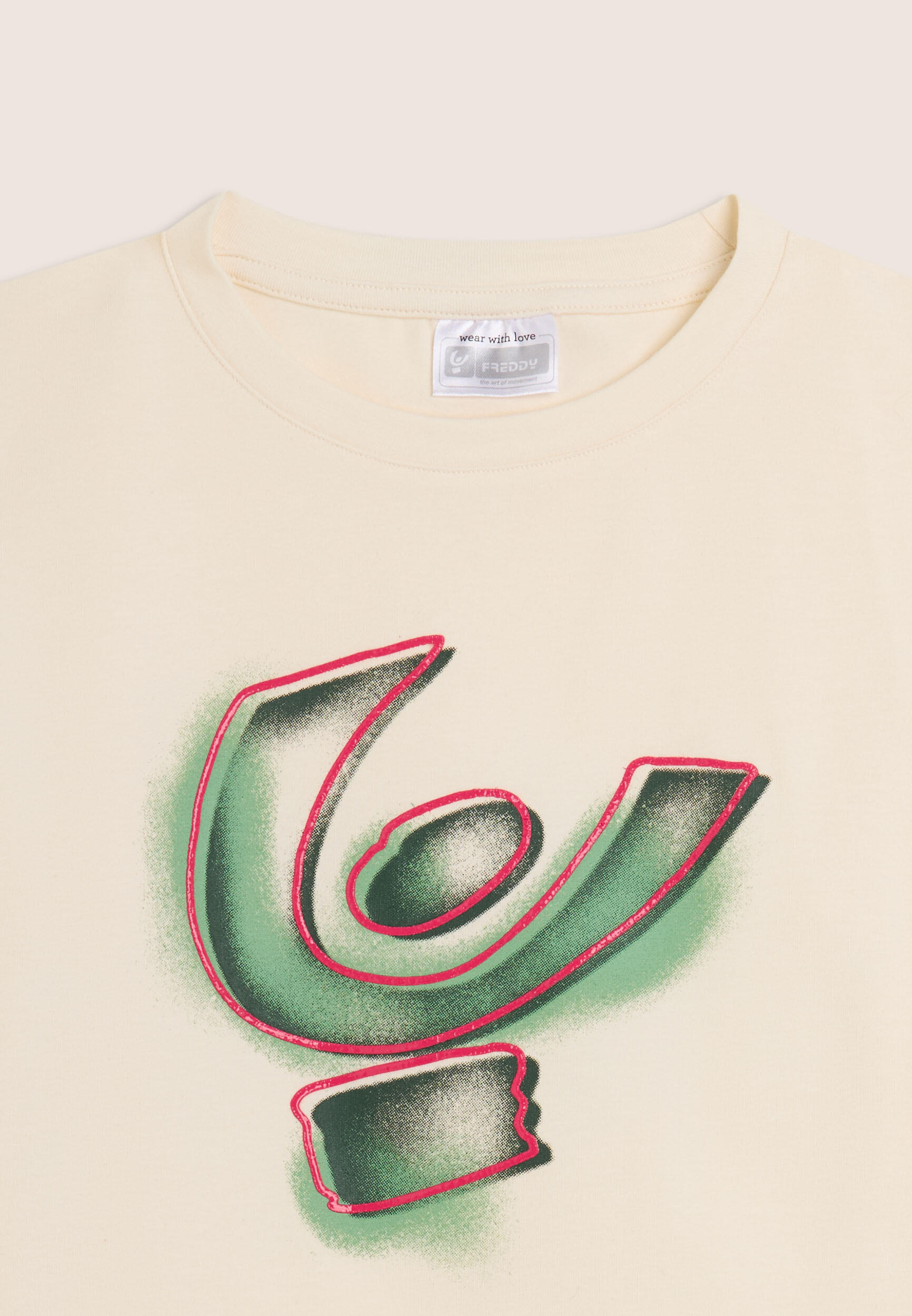T-shirt Junior manica lunga con maxi logo effetto spray 3/3