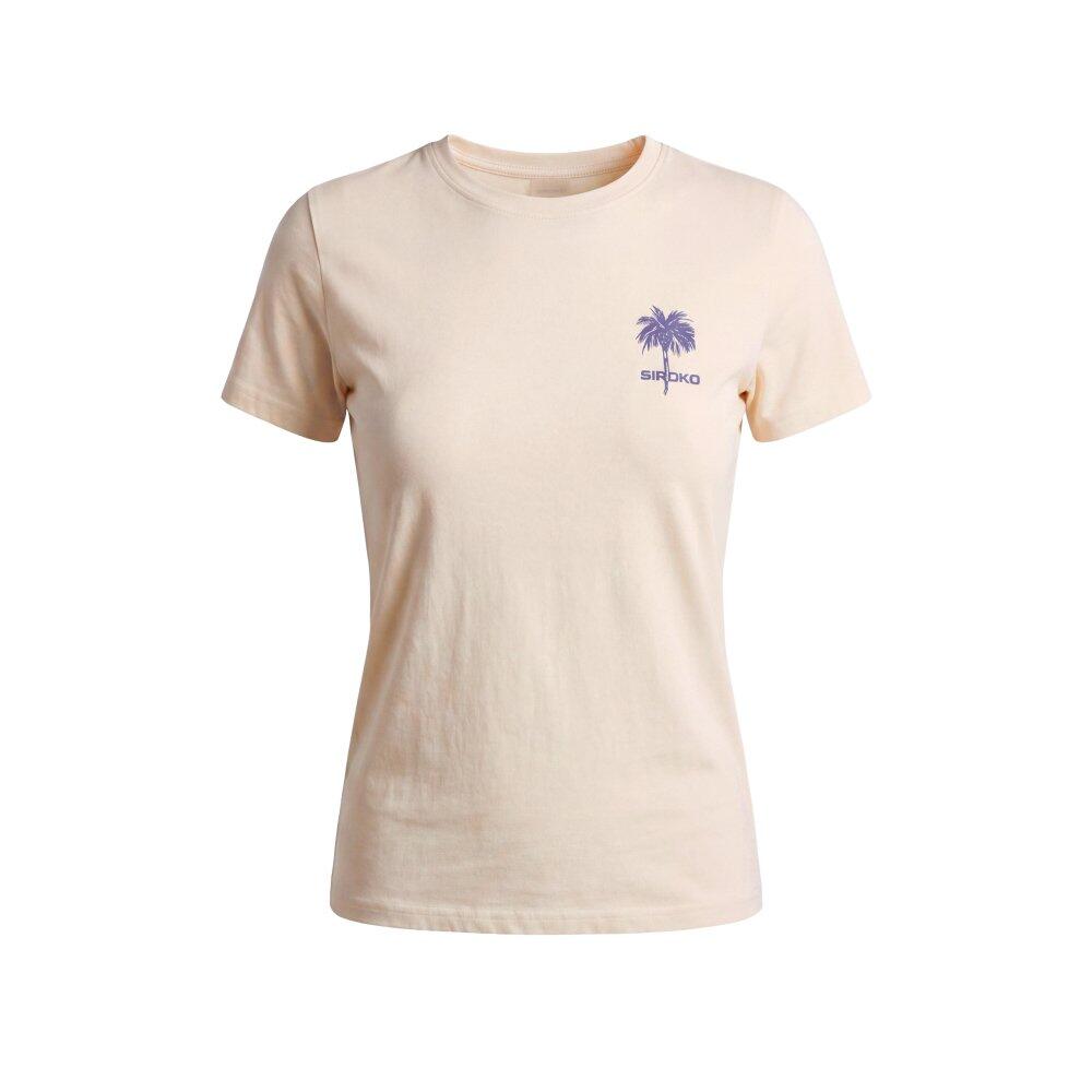Camiseta de gravel manga corta algodón mujer Chaser-W Sand Beige 6/7