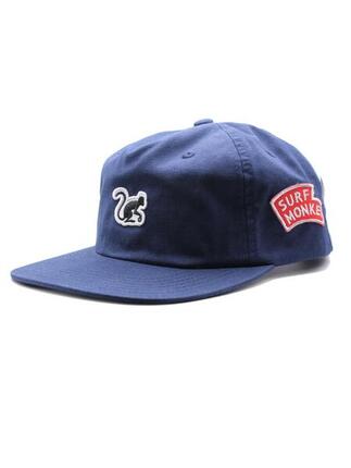 5P pet voor heren/dames - Biologisch katoen - One size (marineblauw wit)