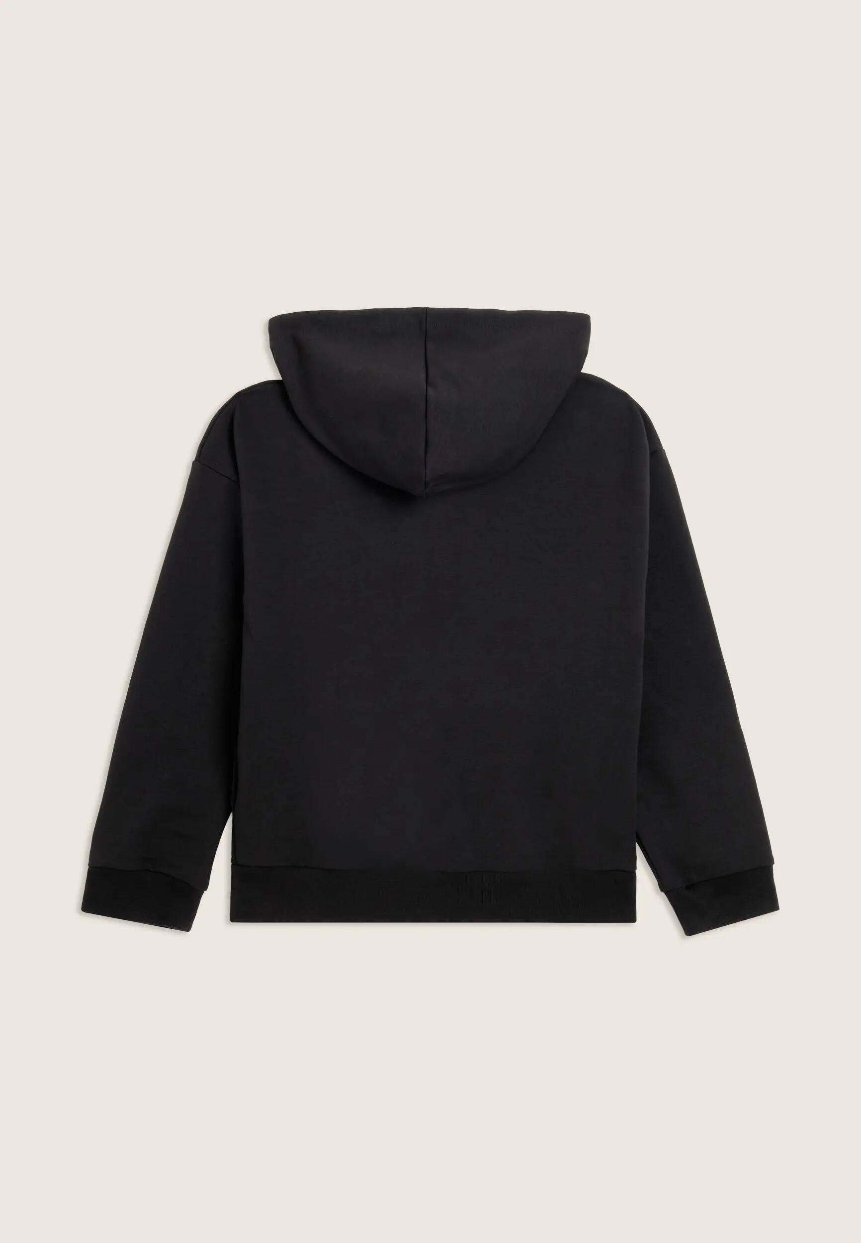 Sweat-shirt Junior confortable à zip intégrale avec capuche et logo bicolore 2/3