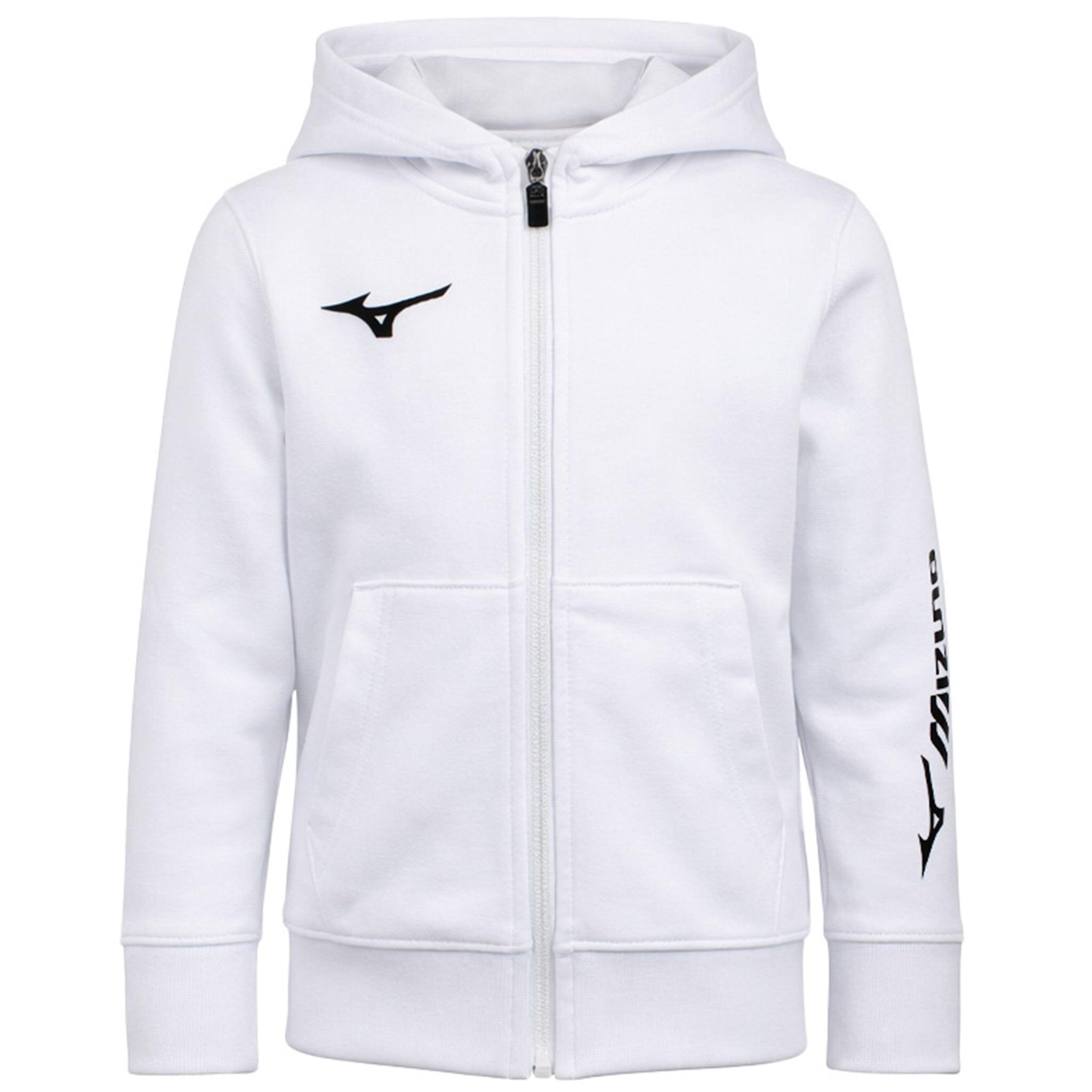 Mizuno Terry FZ Kids White Track Jacket | Decathlon