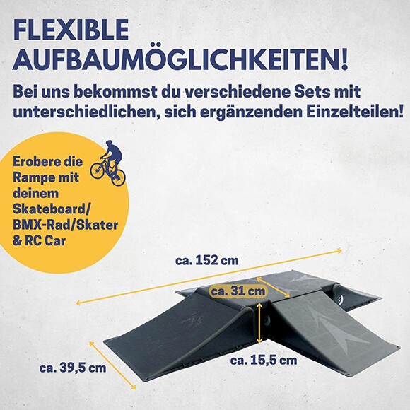 Best Sporting Skater-Rampen-Set HI Impact 30011 – 5-teilig inkl. 4 Pylonen 4/5