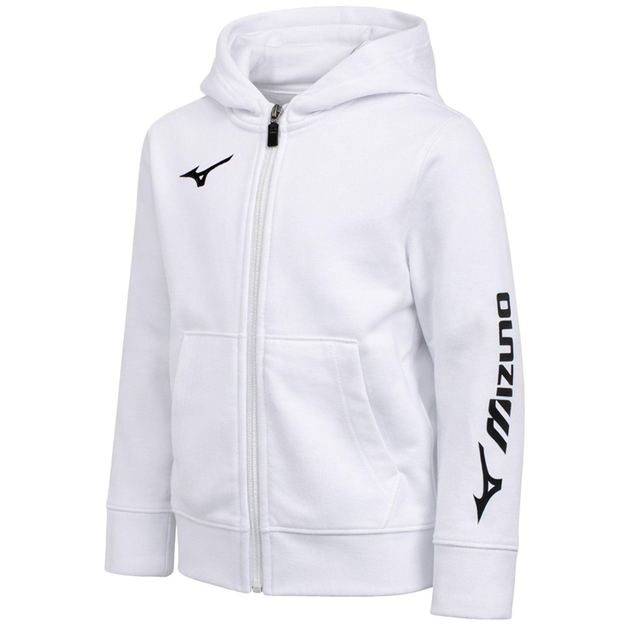 Mizuno Terry FZ Kids White Track Jacket | Decathlon