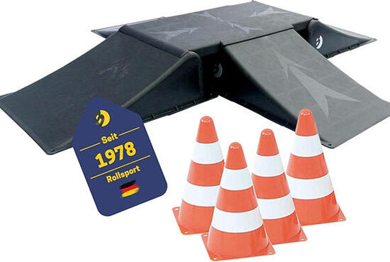 Best Sporting Skater-Rampen-Set HI Impact 30011 – 5-teilig inkl. 4 Pylonen