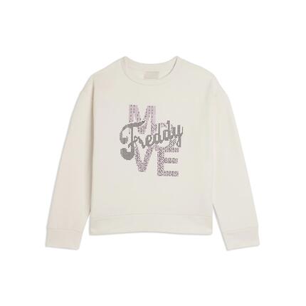 Sweat-shirt Junior à col rond avec graphisme « FREDDY MOVE » en paillettes