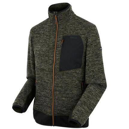 Baslinn Wärmendes Stretch-Fleece mit durchgehendem Reißverschluss für Herren