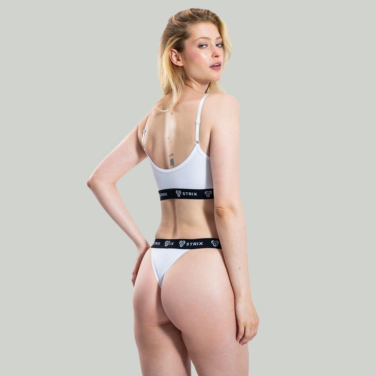 Donna bralette bretelle regolabili bianca 5/6