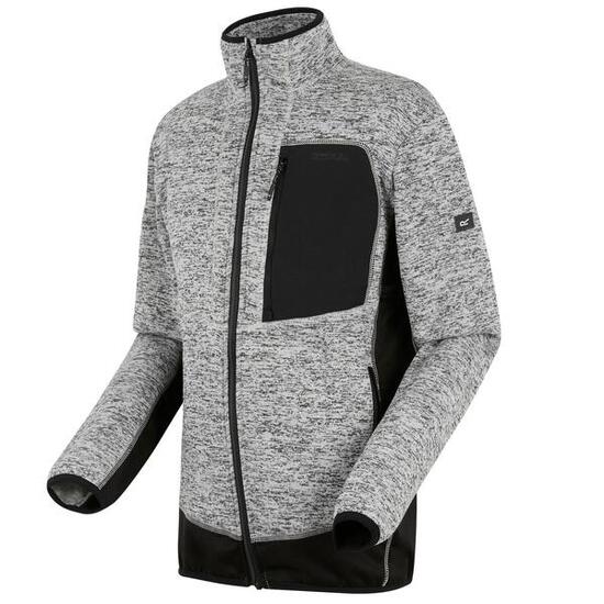 Baslinn Wärmendes Stretch-Fleece mit durchgehendem Reißverschluss für Herren