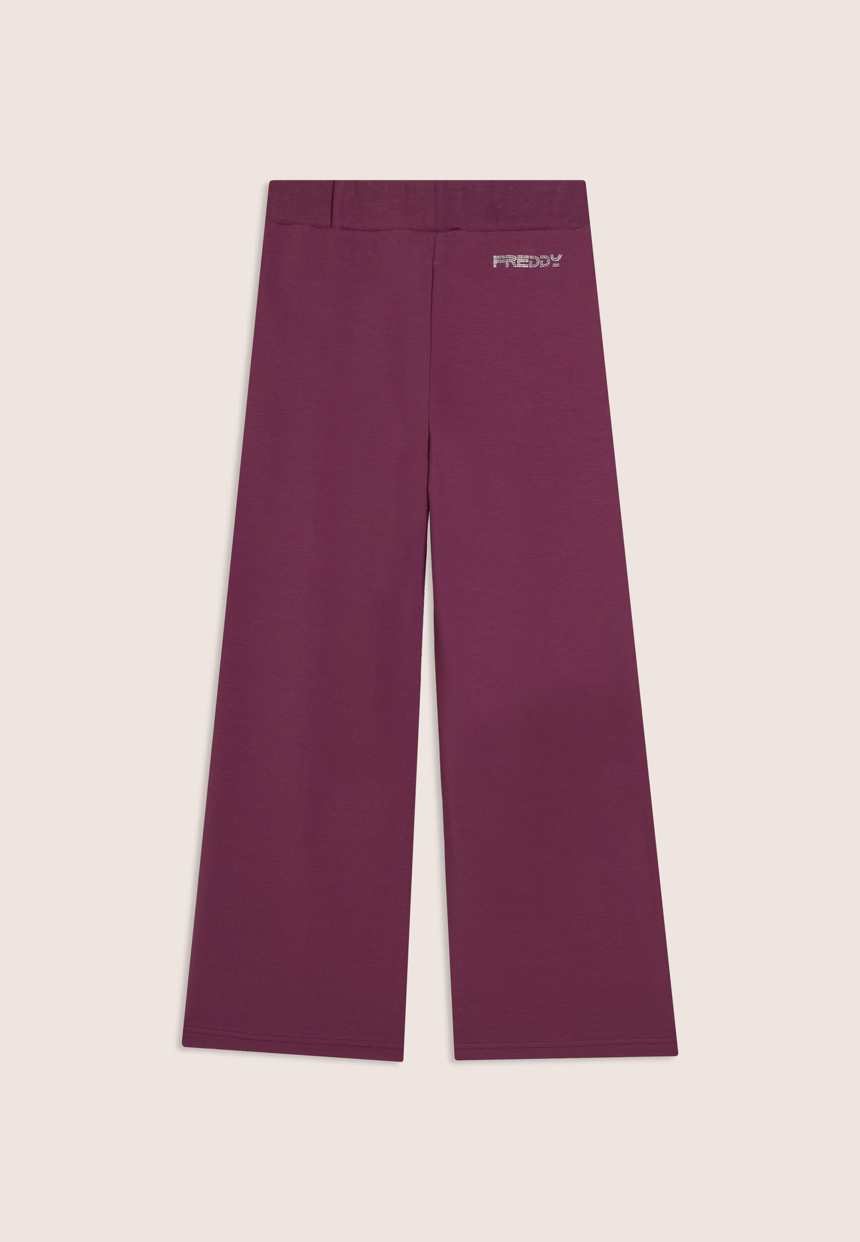 Pantalón junior de pernera ancha con abertura central en la parte inferior 2/3