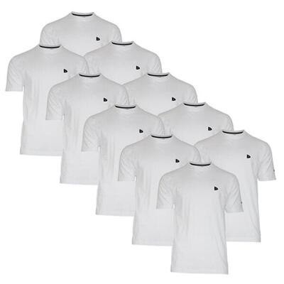 10-pack heren t-shirt vince ronde hals 60% katoen/40% polyester