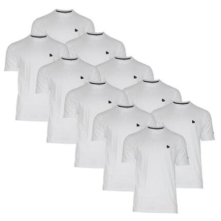 Lot de 10 t-shirts homme Vince, col rond, 100 % coton