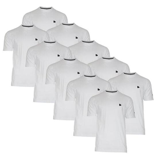 Lot de 10 t-shirts homme Vince, col rond, 100 % coton