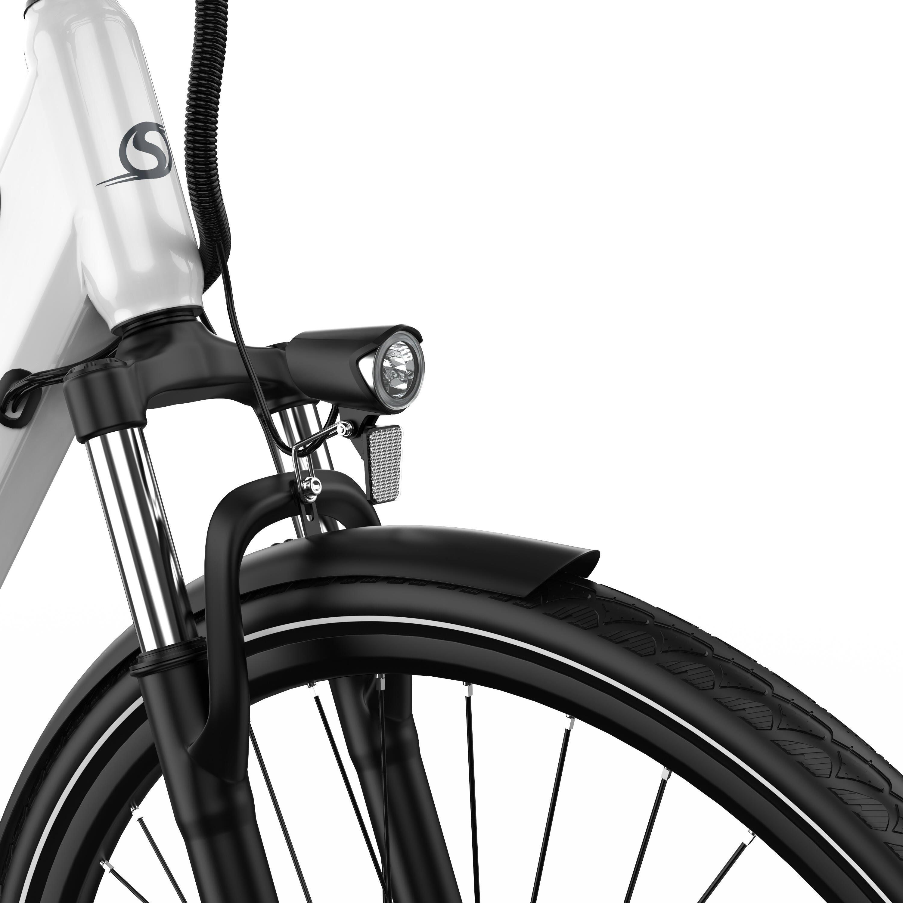 Bicicleta elétrica 250W 65km 44Nm Shimano 7 velocidades 27.5" 5/6