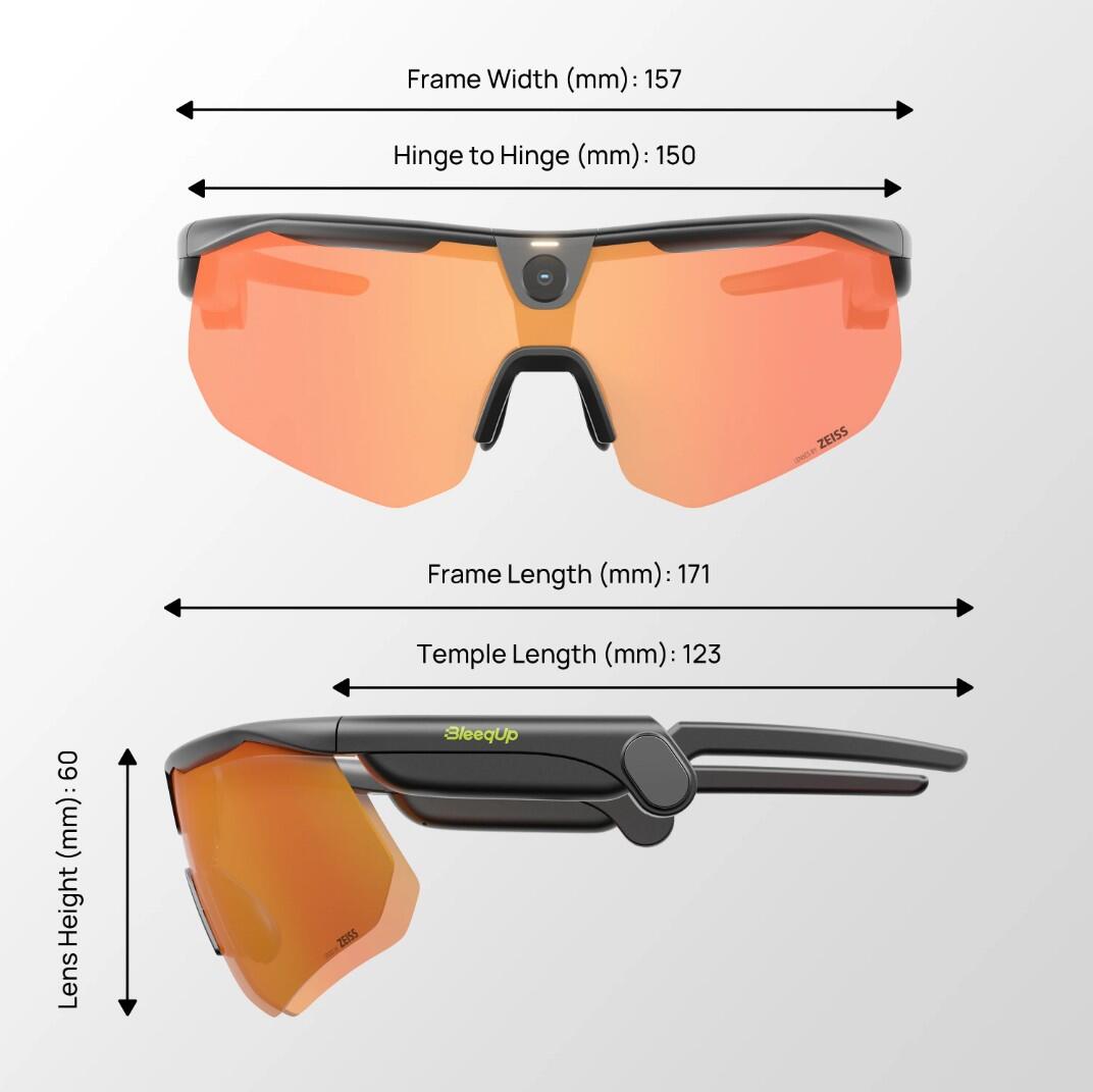 Unisex Ciclismo Gafas Inteligentes Cámara Intercom Open Ear ZEISS Ranger 5/7