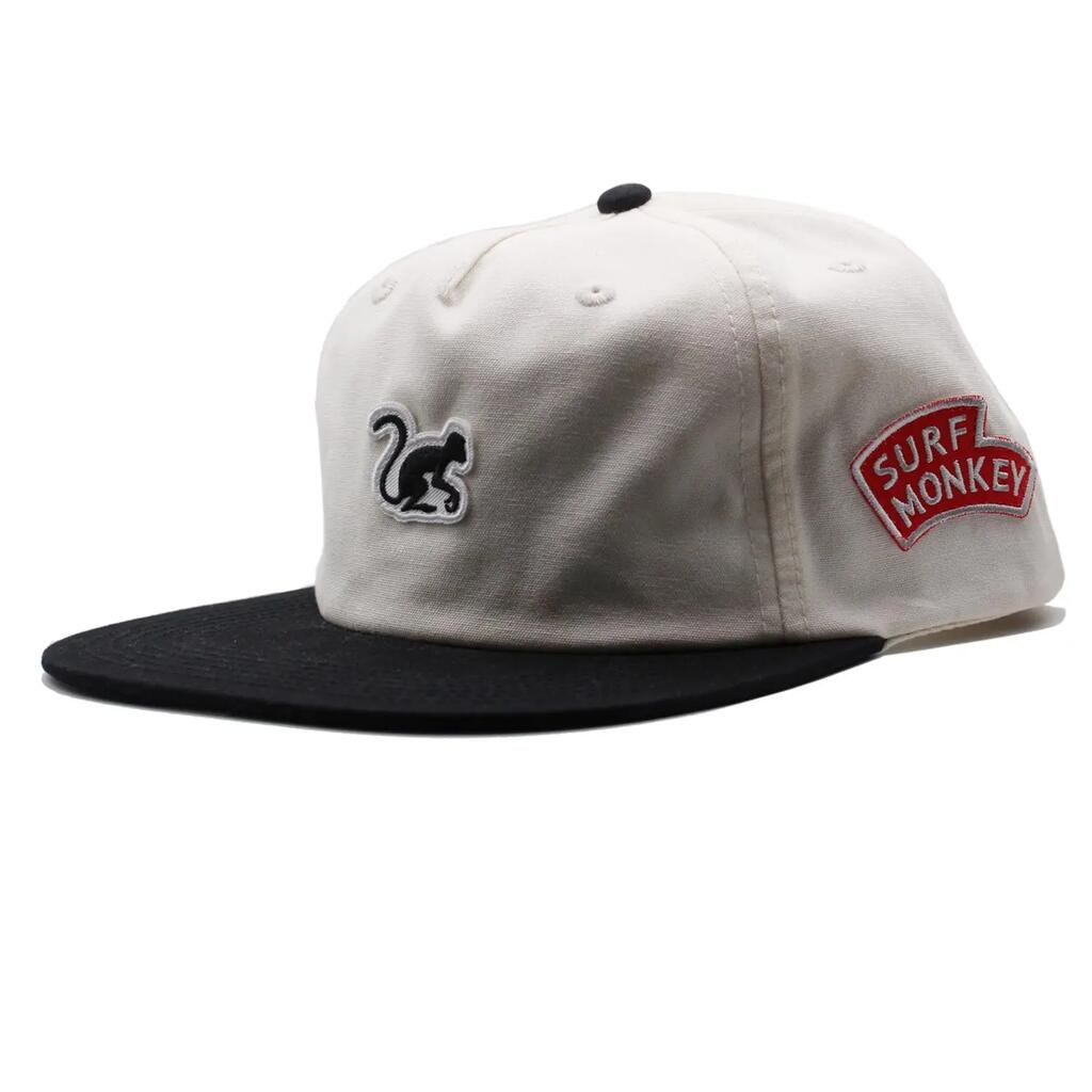 5P Cap for Men/Women -  Cotton - One Size (Black White)