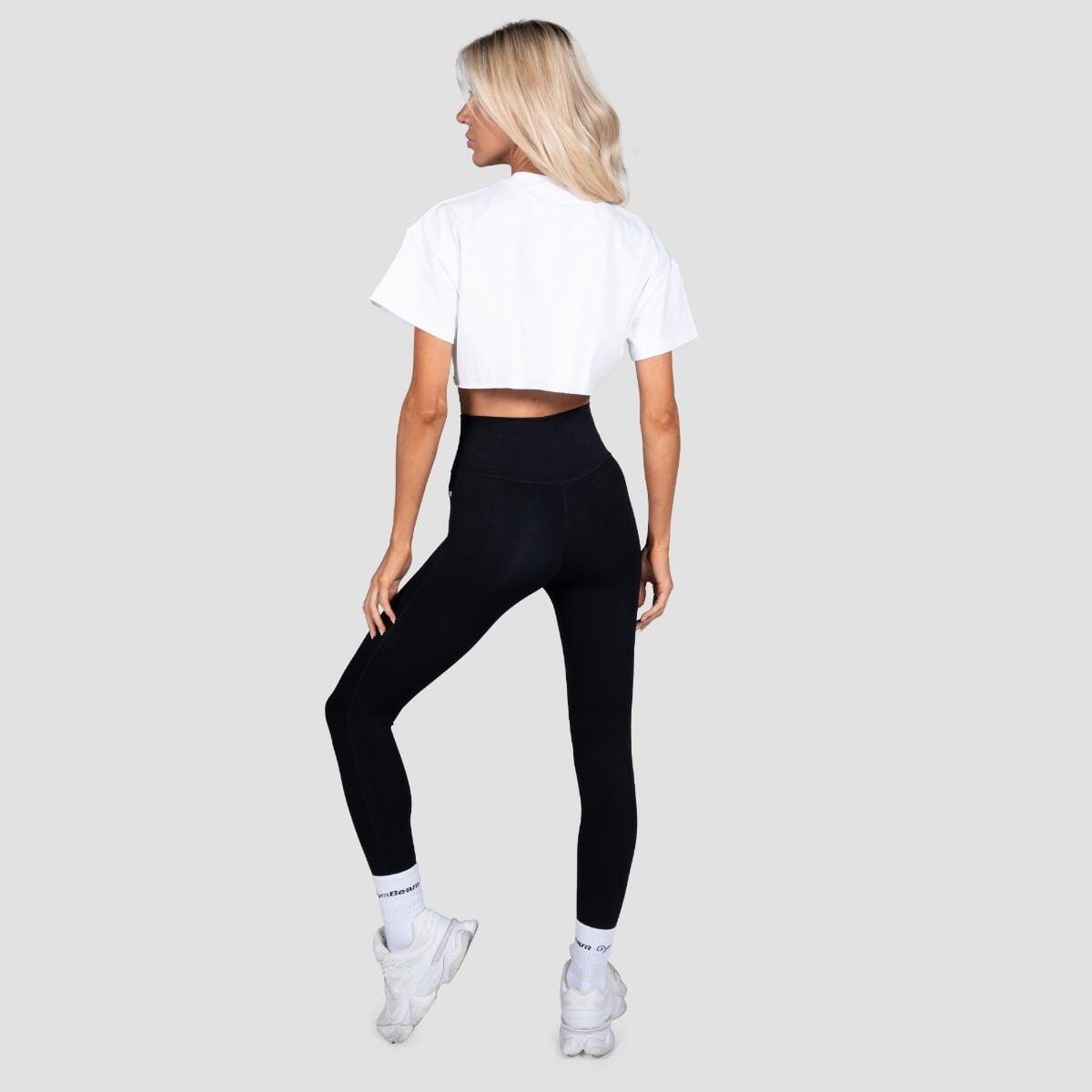 Donna palestra crop top traspirante bianco Thrive 5/6