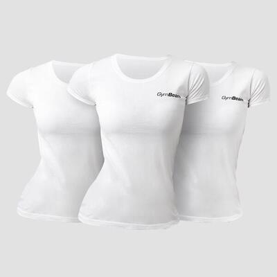 Donna yoga t-shirt traspirante bianca Basic