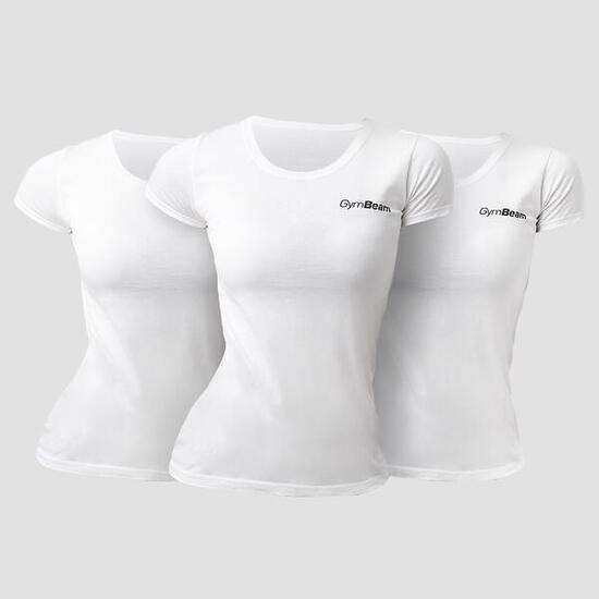 Donna yoga t-shirt traspirante bianca Basic