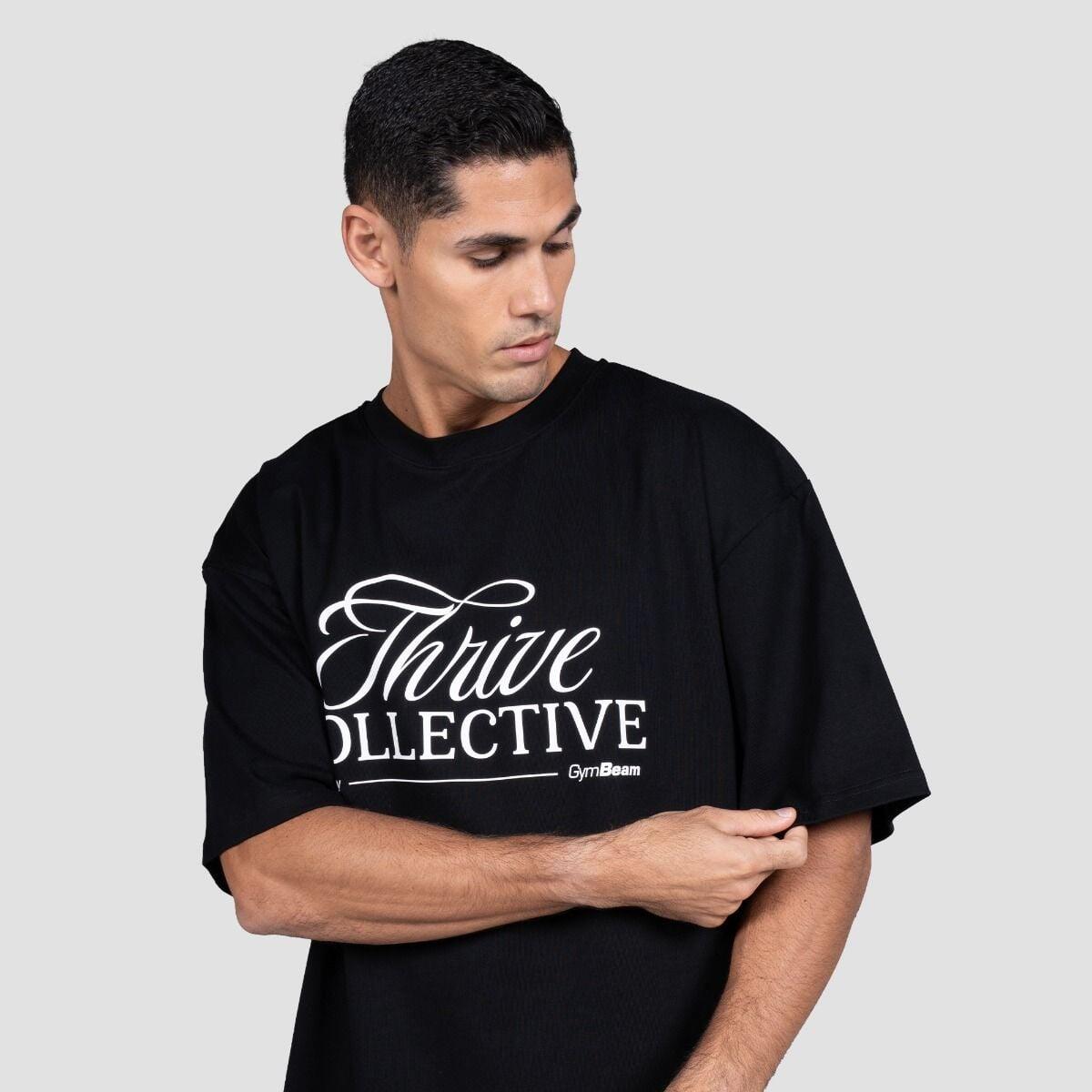 T-shirt uomo palestra oversize nera Earned 6/7