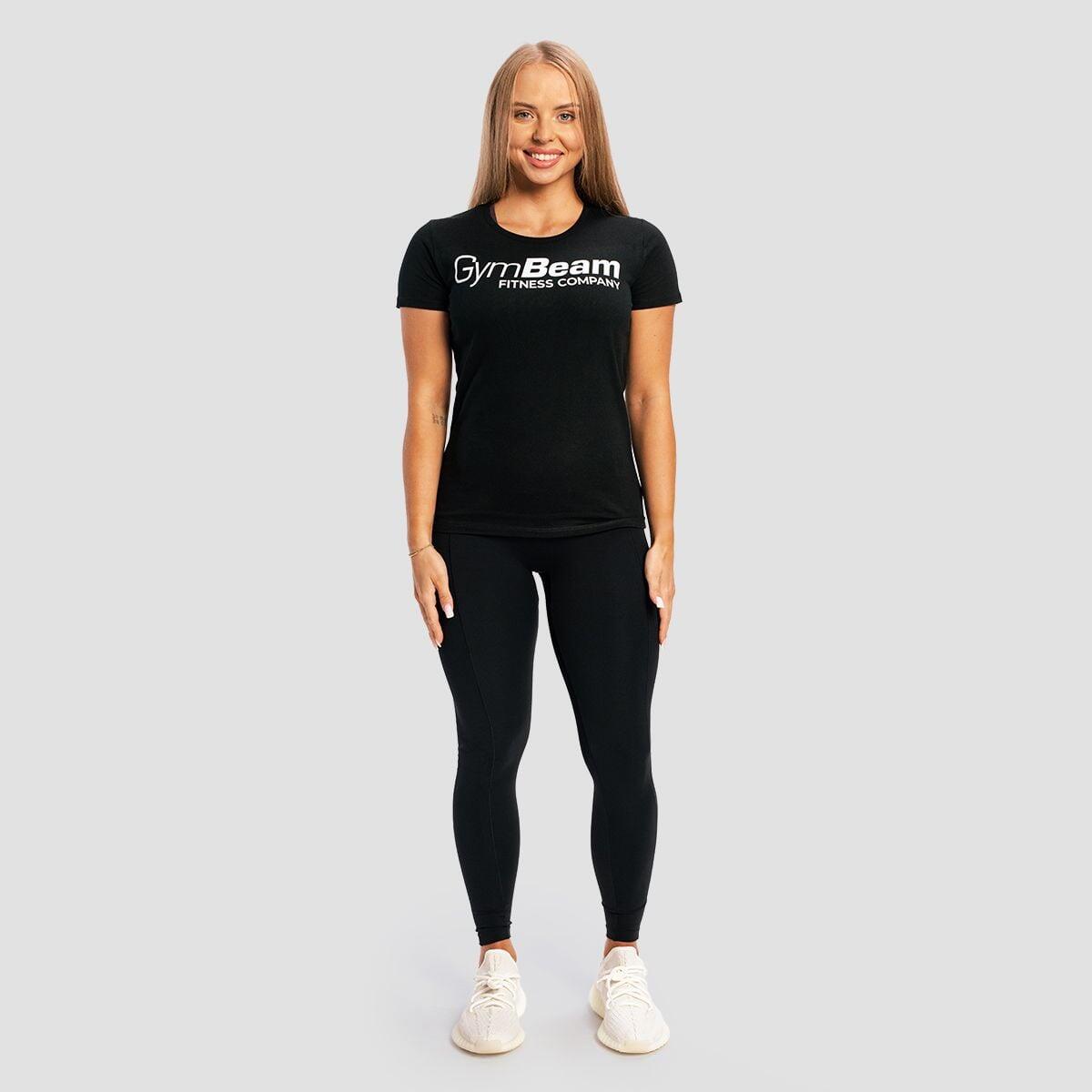 Donna fitness t-shirt regular nera 5/6