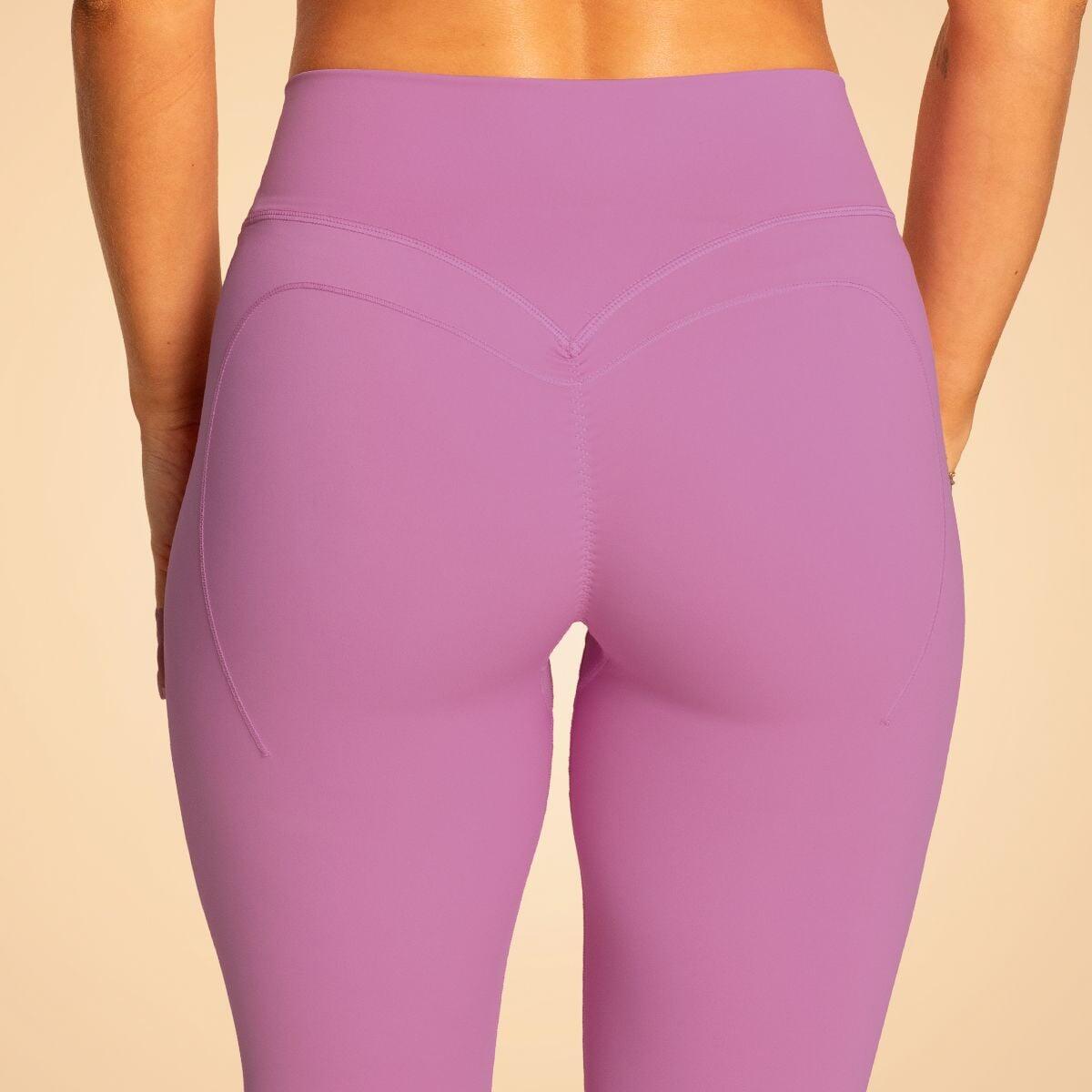 Donna palestra pantaloni estensibili viola Grace 2/6