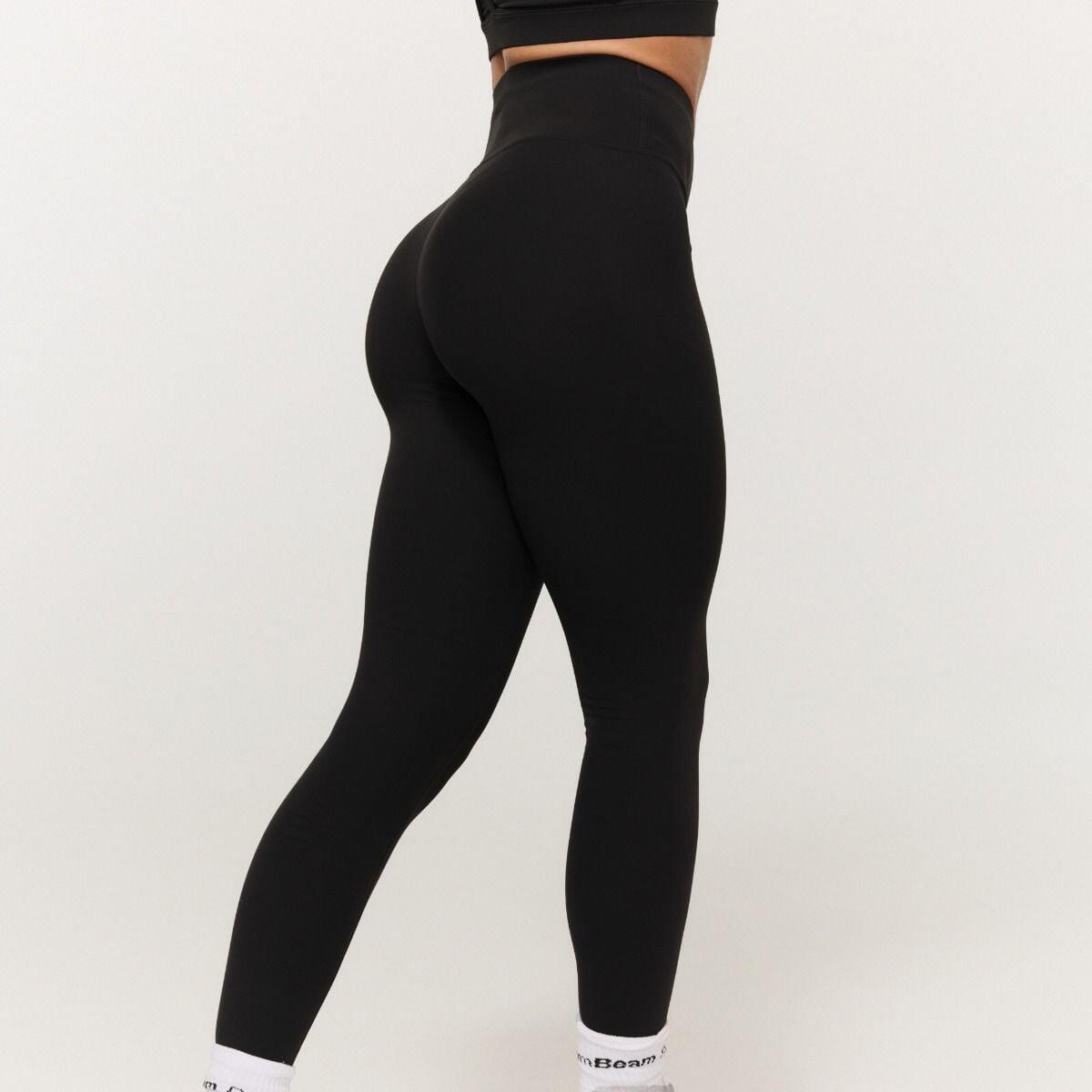 Donna fitness leggings vita alta neri BEAT 2/7