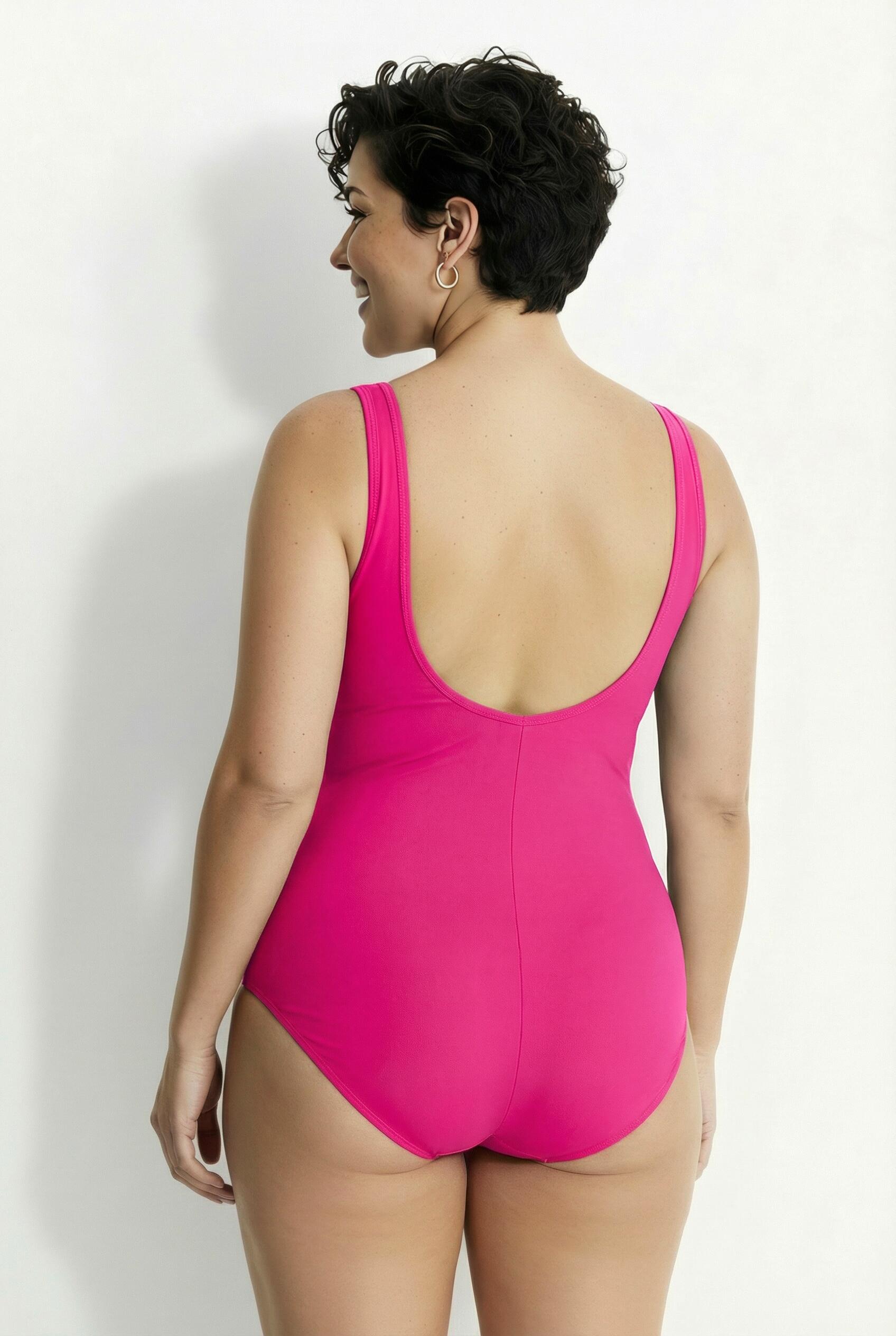 Femme Maillot de bain à bonnets souples passepoils et effet drapé 2/7