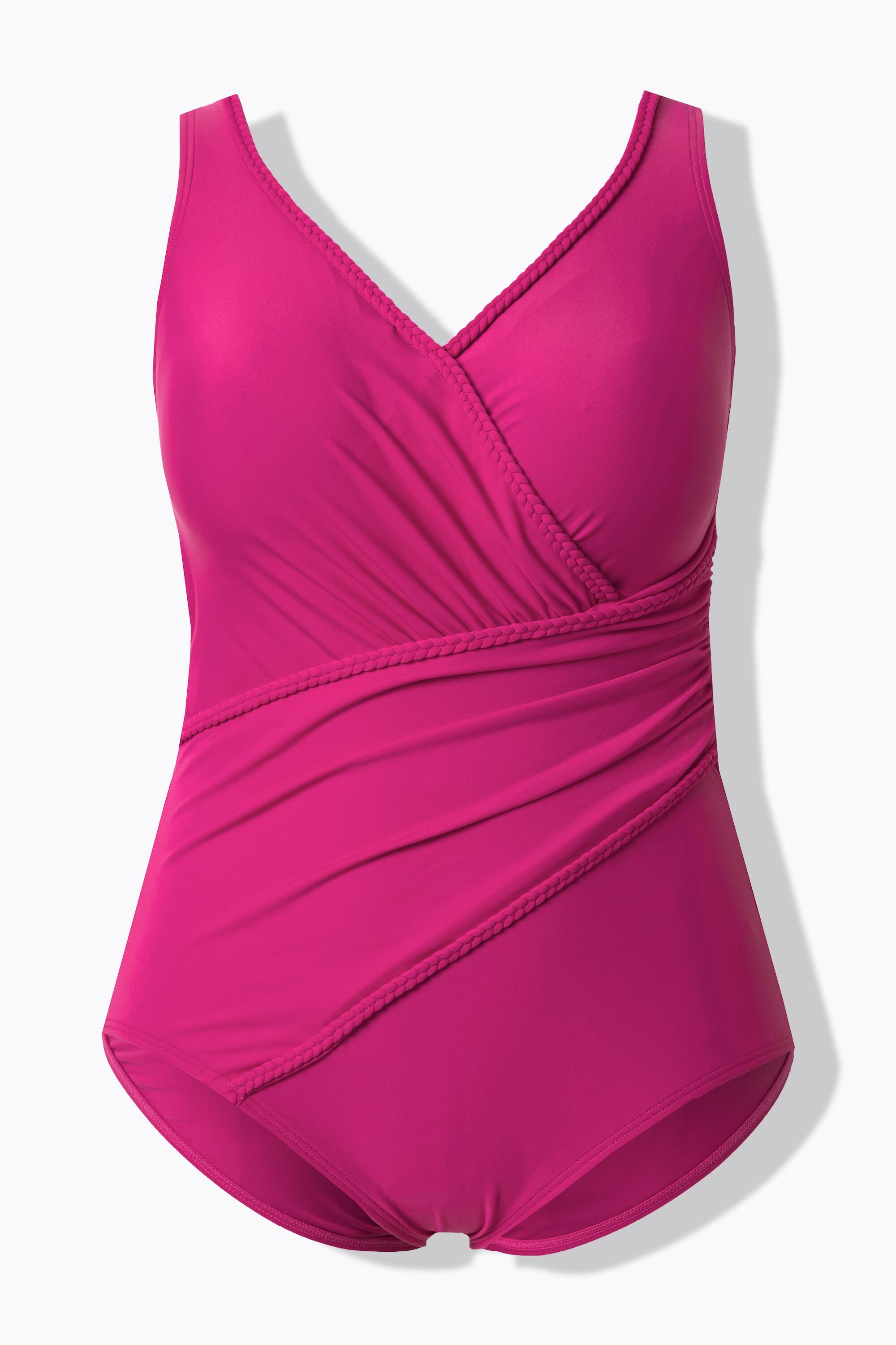 Femme Maillot de bain à bonnets souples passepoils et effet drapé 6/7