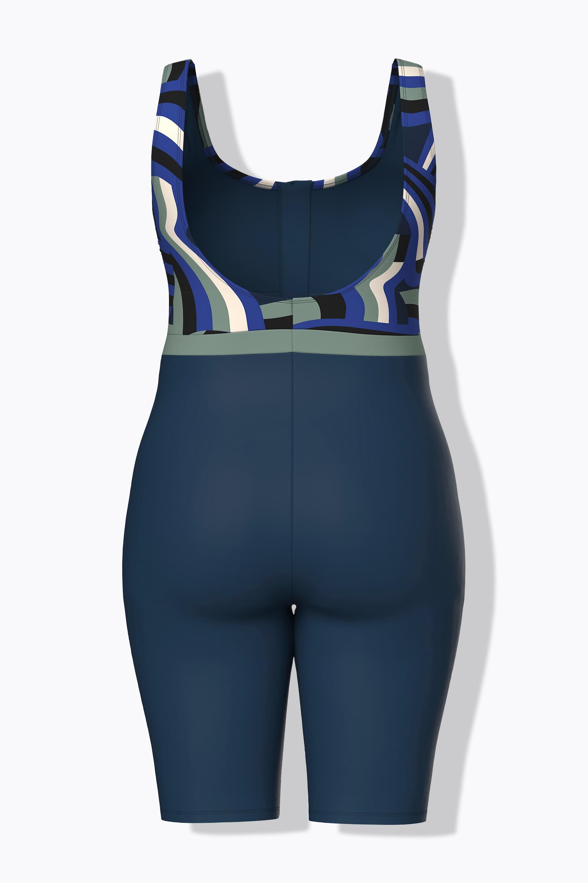 Femme Maillot de bain à jambes longues et fermeture éclair sans 7/7