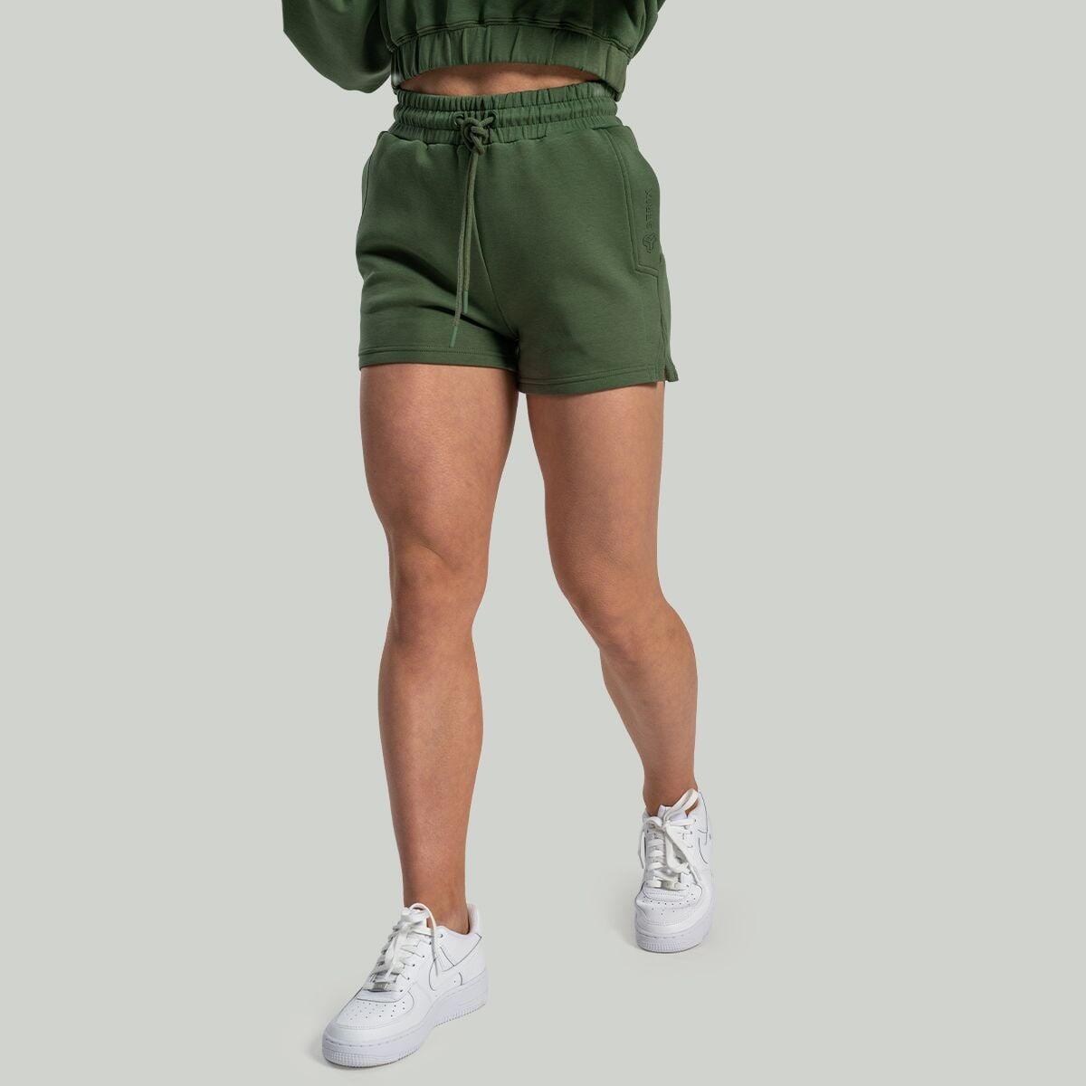 Donna palestra pantaloncini cotone Cedar Green Lunar 2/6