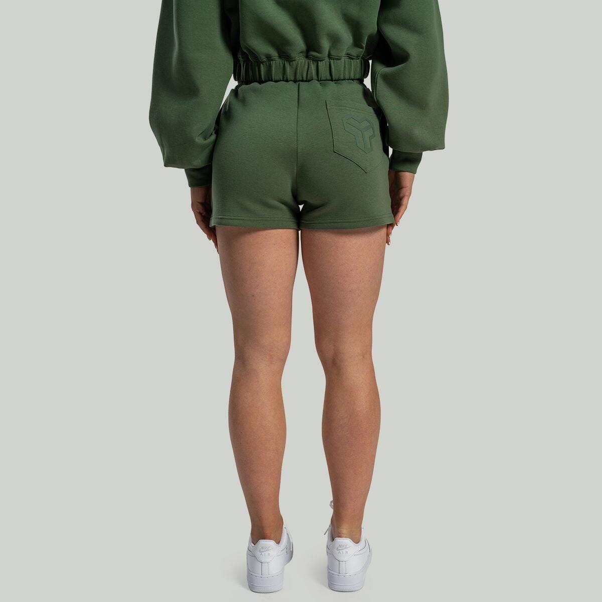 Donna palestra pantaloncini cotone Cedar Green Lunar 4/6