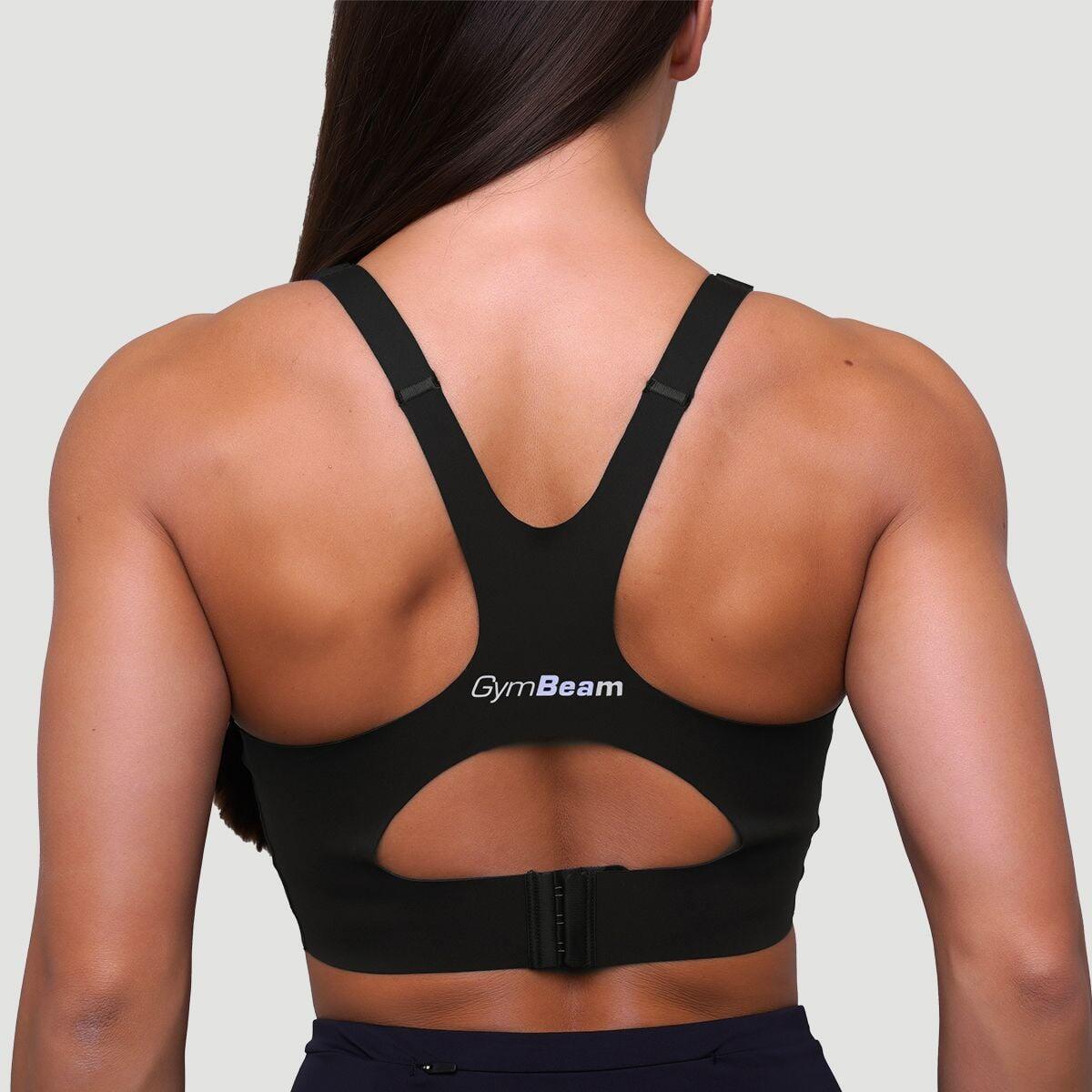 Donna corsa reggiseno sportivo traspirante nero Pulse 4/7