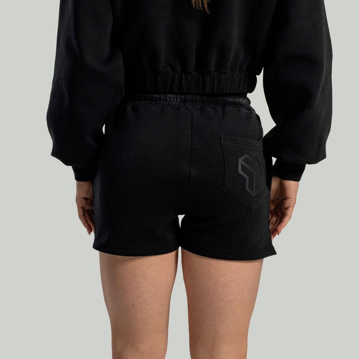 Donna palestra pantaloncini 3 tasche neri Lunar 4/6