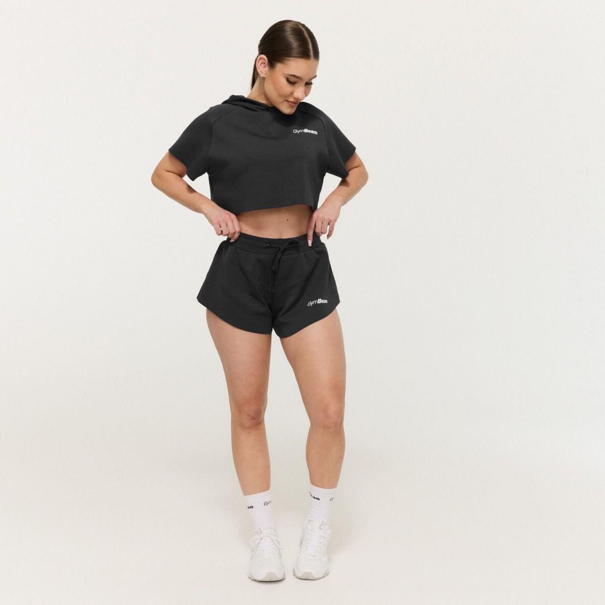 Donna palestra pantaloncini fluido Black Relay 3/7