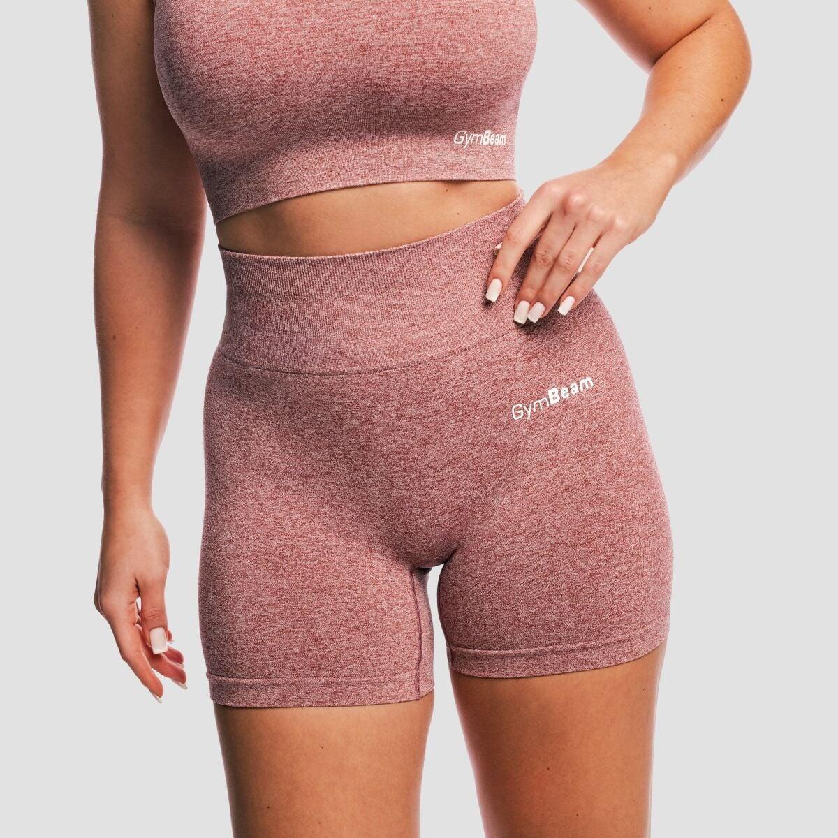 Szorty damskie fitness bezszwowe fioletowe FLO 6/7