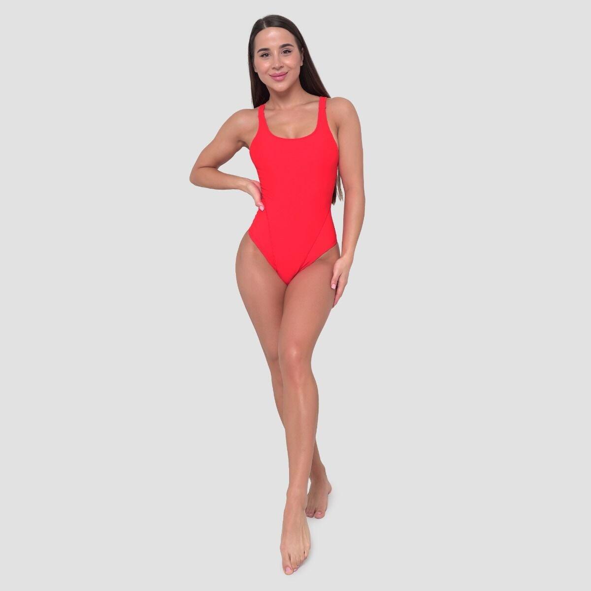 Donna nuoto costume da bagno intero asciugatura rapida rosso Sport 4/5