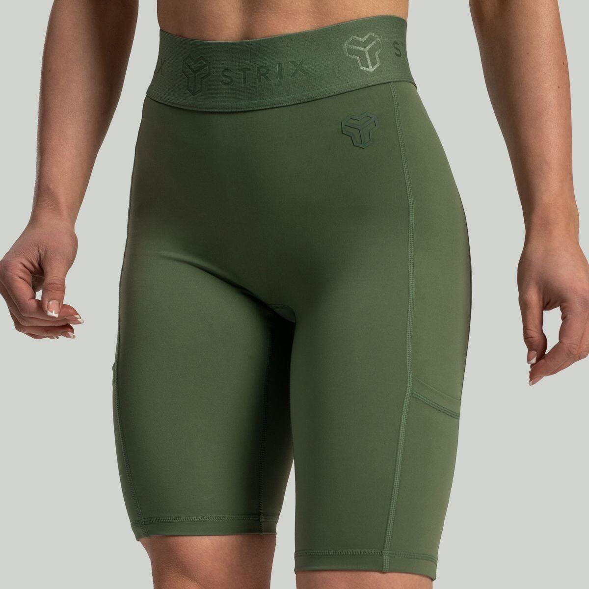 Donna fitness pantaloncini biker vita alta Cedar Green Lunar 2/5