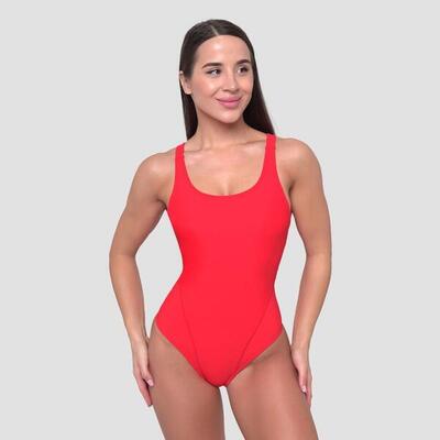 Donna nuoto costume da bagno intero asciugatura rapida rosso Sport