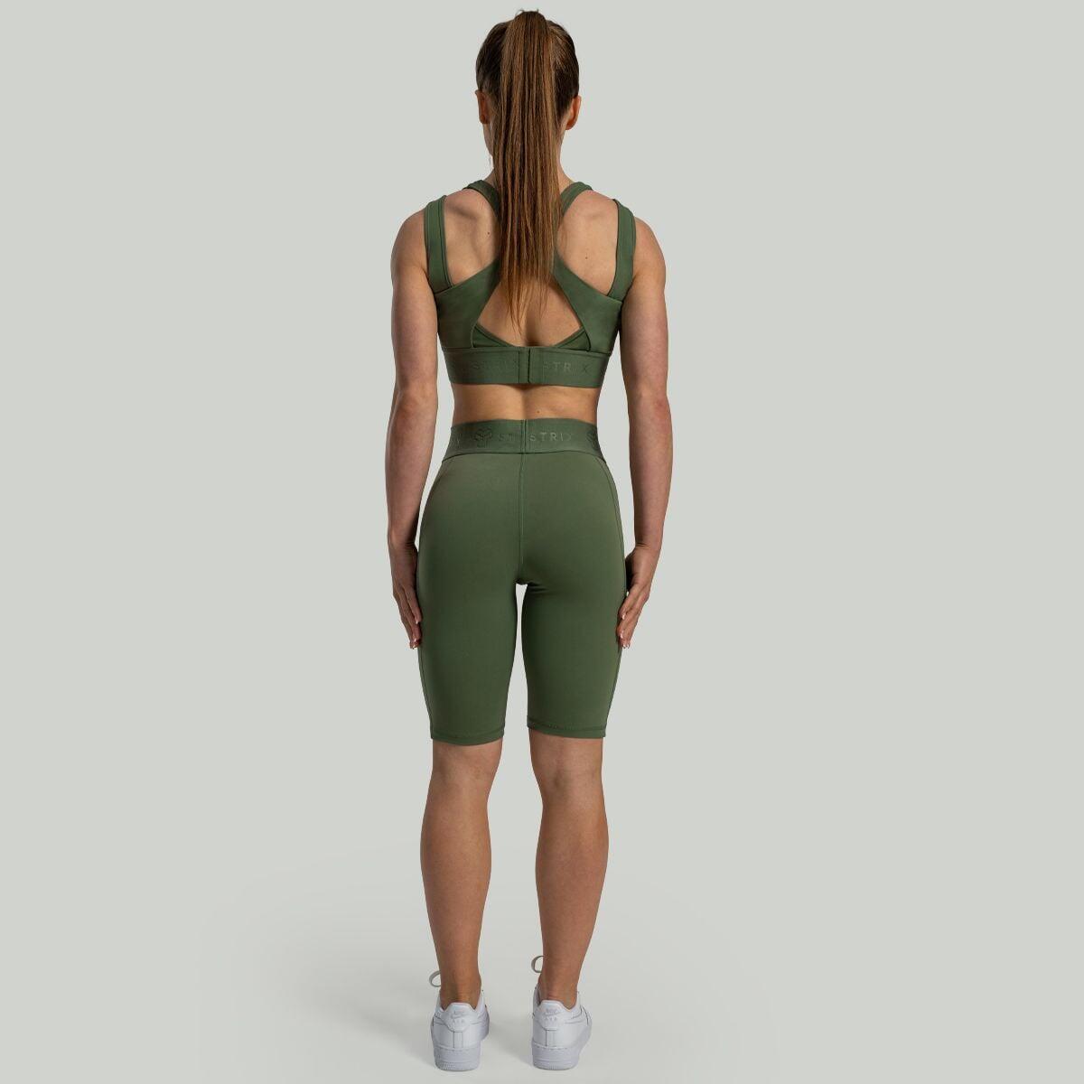 Donna fitness pantaloncini biker vita alta Cedar Green Lunar 4/5