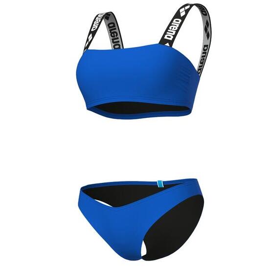 Maillot de bain deux-pièces Femme - Elastic Solid Bikini Bandeau