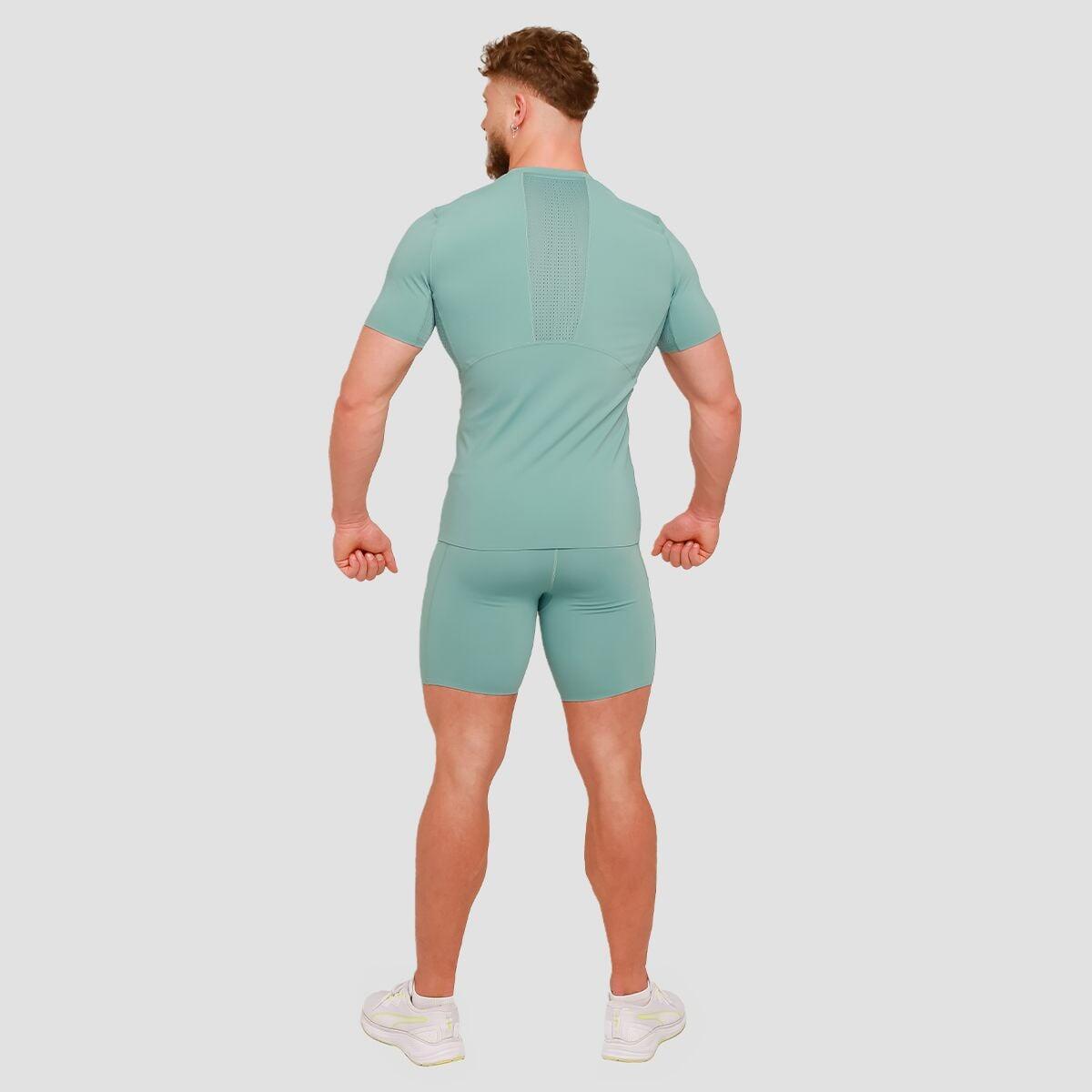 Uomo palestra pantaloncini 270 GSM blu High Compression 4/6