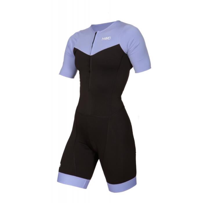 Tuta da triathlon donna Mako Team Set-in Lilac/Black 2/3