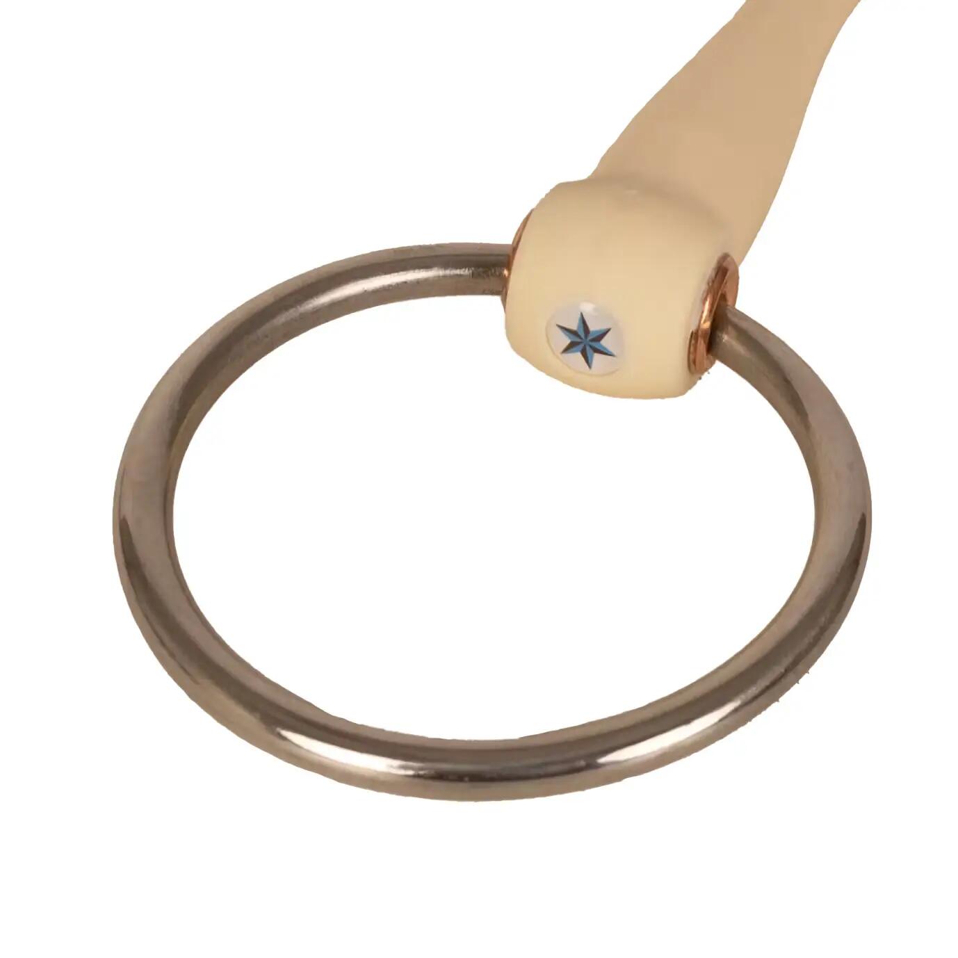 Mors droit pour cheval à anneaux libres Velari soft 4/5