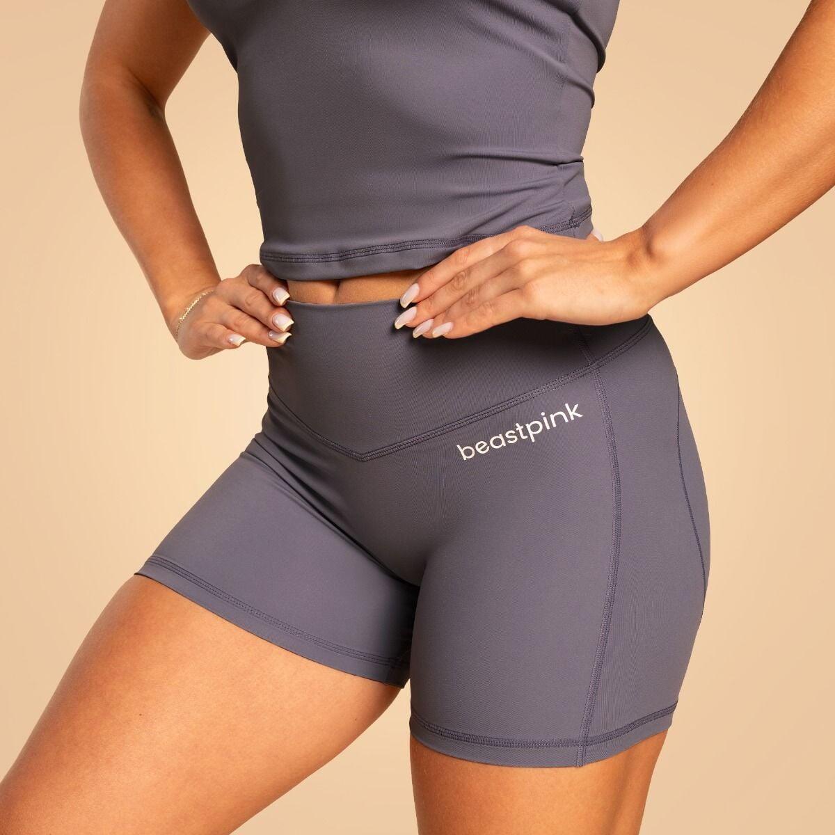 Donna fitness pantaloncini vita alta Granite Grace 2/6